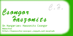 csongor haszonits business card